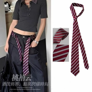 Thắt lưng Unisex khăn lụa sọc cổ điển - Thiết kế thời trang và đa năng