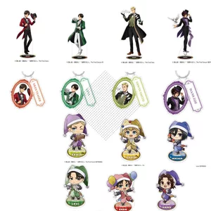 Bộ móc khóa và chân đế Acrylic Attack on Titan Magician – Erwin, Eren, Levi Anime Collectible Merch