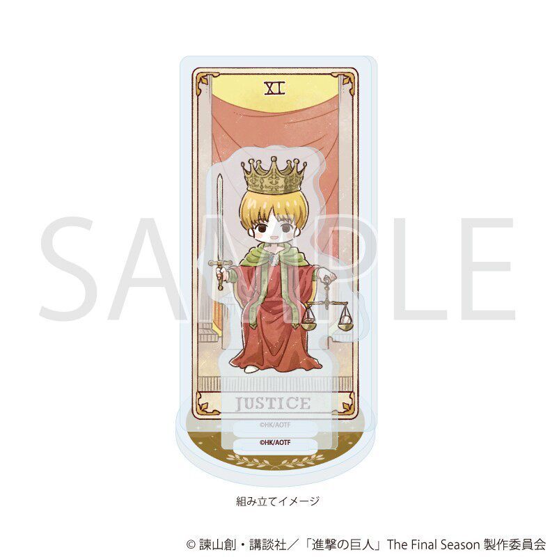 Attack on Titan Tarot Style Ver. Vua Acrylic Đứng Anime Dễ Thương Trang Trí Bàn Tập Thể Hình