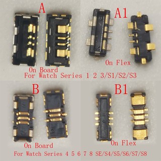 2-20 Chiếc Pin FPC Kết Nối Cắm Cho Apple Watch Series 1 2 3 4 5 6 7 8 SE S3 S4 S6 S5 S7 S8 S1 S2 38 42 40 41 44 45 mm Cáp Mềm Liên Hệ Ban Jack