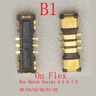 2-20 Chiếc Pin FPC Kết Nối Cắm Cho Apple Watch Series 1 2 3 4 5 6 7 8 SE S3 S4 S6 S5 S7 S8 S1 S2 38 42 40 41 44 45 mm Cáp Mềm Liên Hệ Ban Jack
