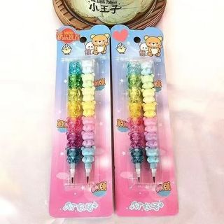 Hình gấu hoạt hình dễ thương Không mài bút chì