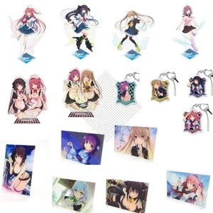 Aokana Bốn Nhịp Điệu Xuyên Qua Màu Xanh Acrylic Đứng & Móc Khóa Asuka Kurashina Anime Sưu Tập Merch