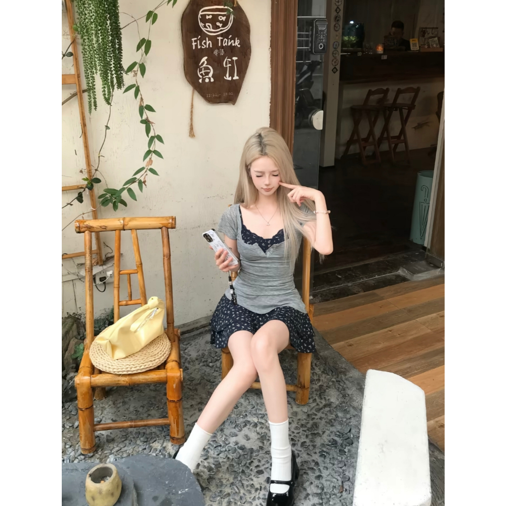 Váy ren hoa nữ mùa hè sang trọng