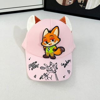 Trẻ Em Zootopia Nick Và Judy Mũ Cho Bé Trai Và Bé Gái Mũ Bóng Chày Với Họa Tiết Hoạt Hình 3D Thích Hợp Cho Bé 2-7 Tuổi