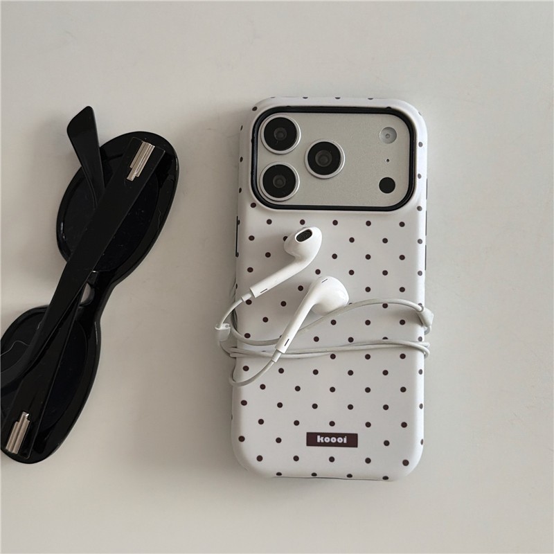 Ốp điện thoại chất liệu Acrylic + TPU có họa tiết chấm cát cho iPhone 17 Pro Max