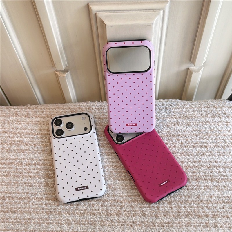 Ốp điện thoại chất liệu Acrylic + TPU có họa tiết chấm cát cho iPhone 17 Pro Max