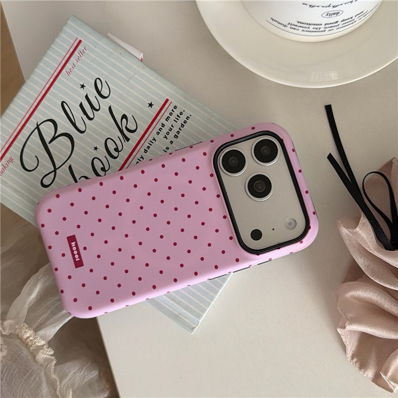 Ốp điện thoại chất liệu Acrylic + TPU có họa tiết chấm cát cho iPhone 17 Pro Max