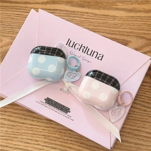 Air Pods 4 Mẫu dâu Chất liệu TPU Vỏ bảo vệ Tai nghe không dây
