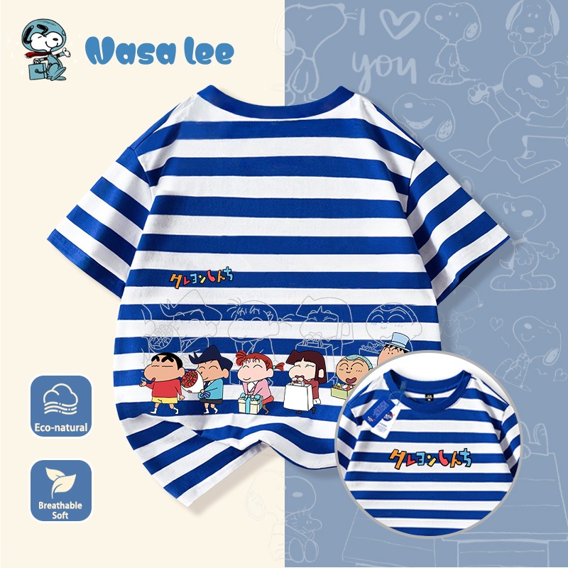 Áo thun NASA x Shin Chan (Crayon Shin-chan) Gen Z Unisex Cotton 100% – Mẫu mới Hè 2026