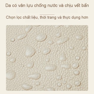 Hàng sẵn có Túi lưu trữ phong cách mới Da pu Túi đựng mỹ phẩm vuông di động Lưu trữ du lịch di động Dung tích lớn Túi đựng mỹ phẩm Cảm giác cao cấp