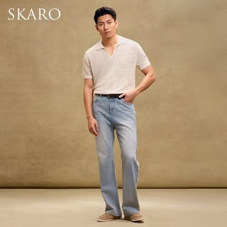 Mỹ Retro Seagull Cổ POLO Áo Sơ Mi Nam Cao Cấp Rời Tay Ngắn Ve Áo t-Shirt Dệt Kim Jacquard Kim Cương Top