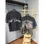 SAINT Rock Dạo Phố Giặt Tee Cán Vòng Tay Đau Khổ Kim Cương Giả 250g Áo Thun Cotton Chải