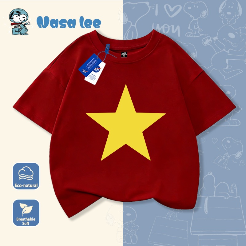 Áo thun Patriotic Vietnam (Ngũ tinh tinh) Cotton 100% tay ngắn – Mẫu mới Hè 2026