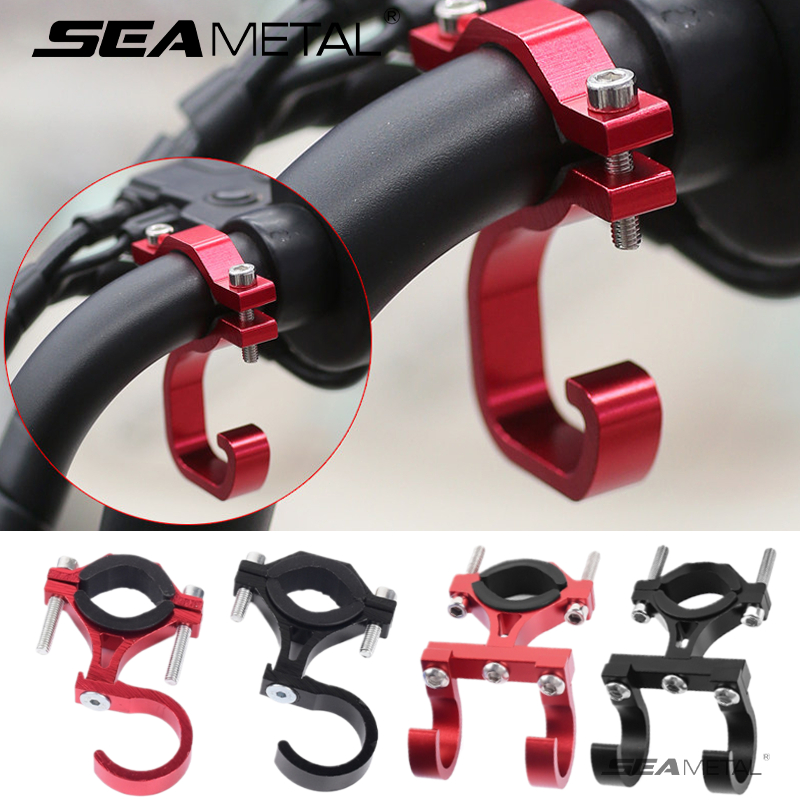 Móc treo đa năng SEAMETAL hợp kim nhôm cho xe máy, xe đạp; giá đỡ tay lái, kiểu đôi