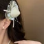 Kẹp tóc voan hoa hồng pastel, phù hợp cho phù dâu cưới