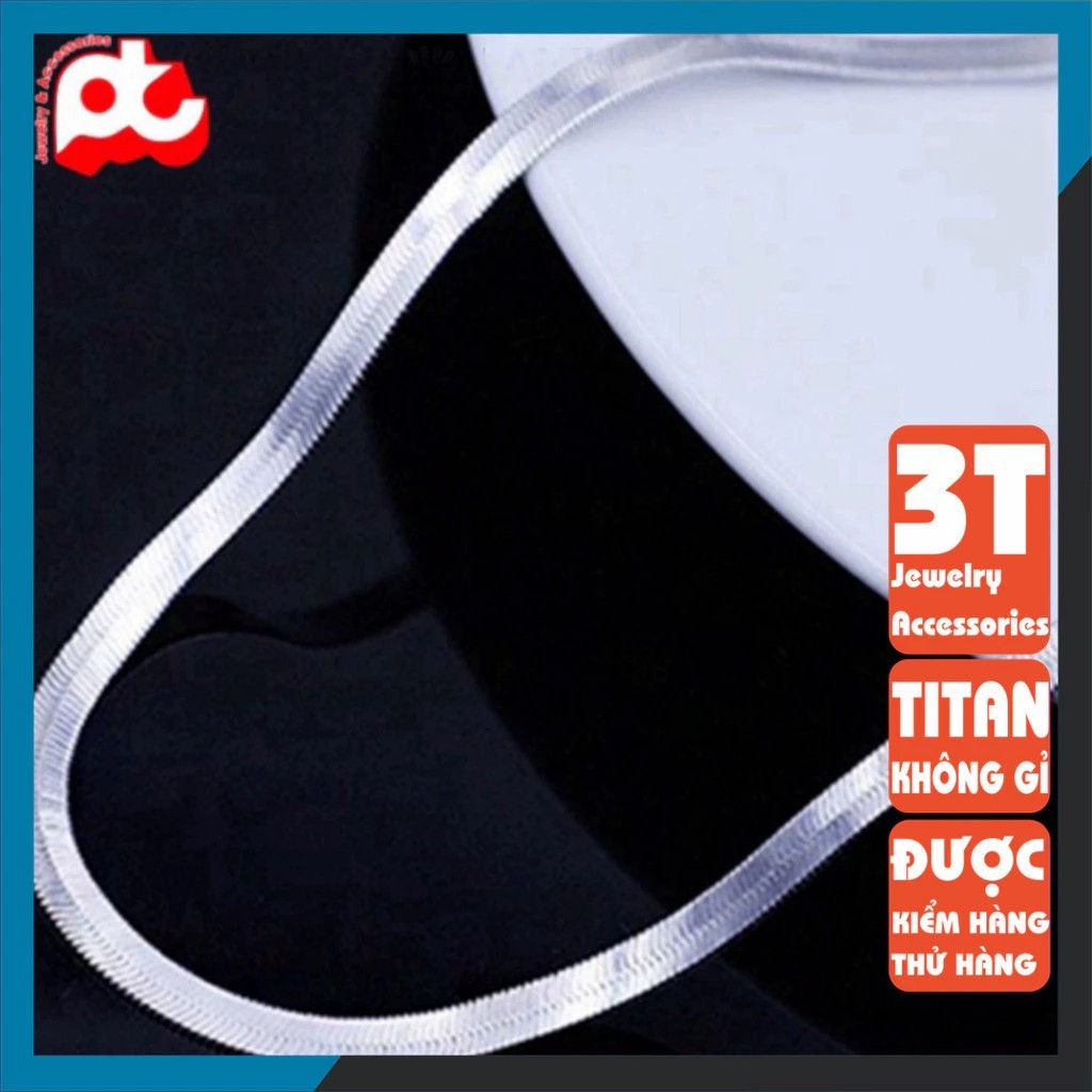 Vòng cổ titanium nam cao cấp phong cách Sơn Tùng M-TP 2026 mới, tinh xảo sang trọng, dây dẹt bằng thép không gỉ-bianshe