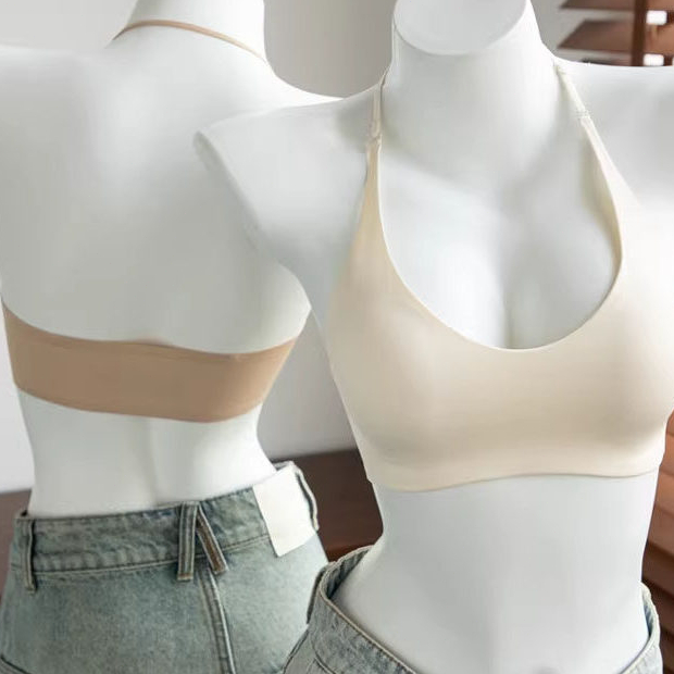 Liền Mạch Dây Quần Lót Nữ Tập Hợp Vú Nhỏ Dây Mỏng Mùa Hè Mỏng Phong Cách Đẹp Áo Ngực