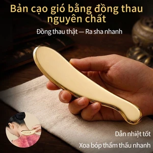 Tấm Cạo Gió Đồng Nguyên Chất - Bảng Cạo Gió Chính Hãng Toàn Thân Đa Năng Hộ Gia Đình - Cạo Gió Lưng Cột Sống Cổ Tử Cung Hổ Talisman