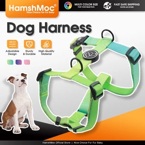 HamshMoc Dây nịt chó có thể điều chỉnh hoàn toàn có thể tùy chỉnh Phù hợp với Áo Vest thú cưng họa tiết Ombre chuyển màu cho chó nhỏ vừa lớn với Nylon mềm cao cấp