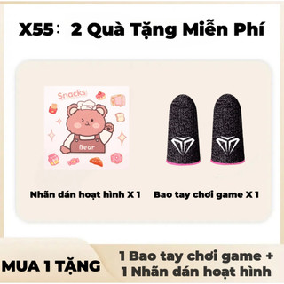 Tai nghe ngủ KY X55 (Tặng kèm 2 phần quà: 1 bộ sticker hoạt hình + 1 cặp bao ngón tay chơi game) — Âm thanh Stereo chuẩn Hi-Fi, Chống nước IPX5, Khử tiếng ồn, Điều khiển cảm ứng