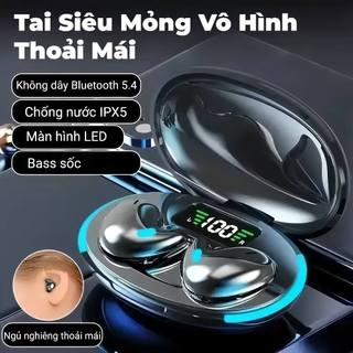 Tai nghe ngủ KY X55 (Tặng kèm 2 phần quà: 1 bộ sticker hoạt hình + 1 cặp bao ngón tay chơi game) — Âm thanh Stereo chuẩn Hi-Fi, Chống nước IPX5, Khử tiếng ồn, Điều khiển cảm ứng