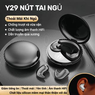 Tai nghe ngủ Y29 [3 Quà tặng] 1 Nhãn dán hoạt hình+1 Bao tay chơi game+1 Dây buộc, Không dây Bluetooth với thiết kế hình elip, Âm thanh trung thực cao, iPX5 không thấm nước, Giảm tiếng ồn ENC