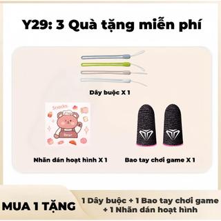 Tai nghe ngủ Y29 [3 Quà tặng] 1 Nhãn dán hoạt hình+1 Bao tay chơi game+1 Dây buộc, Không dây Bluetooth với thiết kế hình elip, Âm thanh trung thực cao, iPX5 không thấm nước, Giảm tiếng ồn ENC