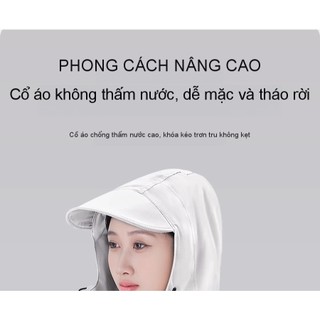 Áo mưa full body 2XL dành cho nữ, vải Oxford chống nước, phù hợp đi xe đạp và xe điện