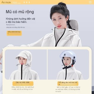 Áo mưa full body 2XL dành cho nữ, vải Oxford chống nước, phù hợp đi xe đạp và xe điện
