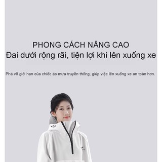 Áo mưa full body 2XL dành cho nữ, vải Oxford chống nước, phù hợp đi xe đạp và xe điện