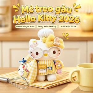 Kem Màu Vàng HelloKitty Túi Mặt Dây Chuyền Búp Bê Sang Trọng Bạn Gái Sinh Nhật Bạn Gái Quà Tặng Đồ Trang Trí Dễ Thương