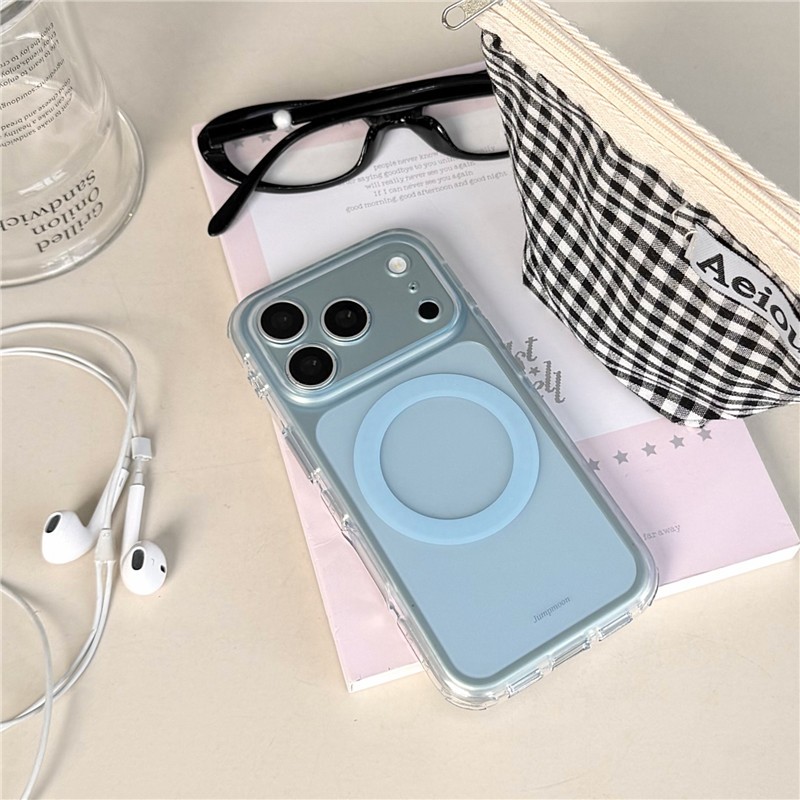 IPhone 17 Pro Max Lỗ mịn thiết kế đơn giản bột trong suốt họa tiết màu tím Chất liệu TPU xử lý IMD Vỏ điện thoại