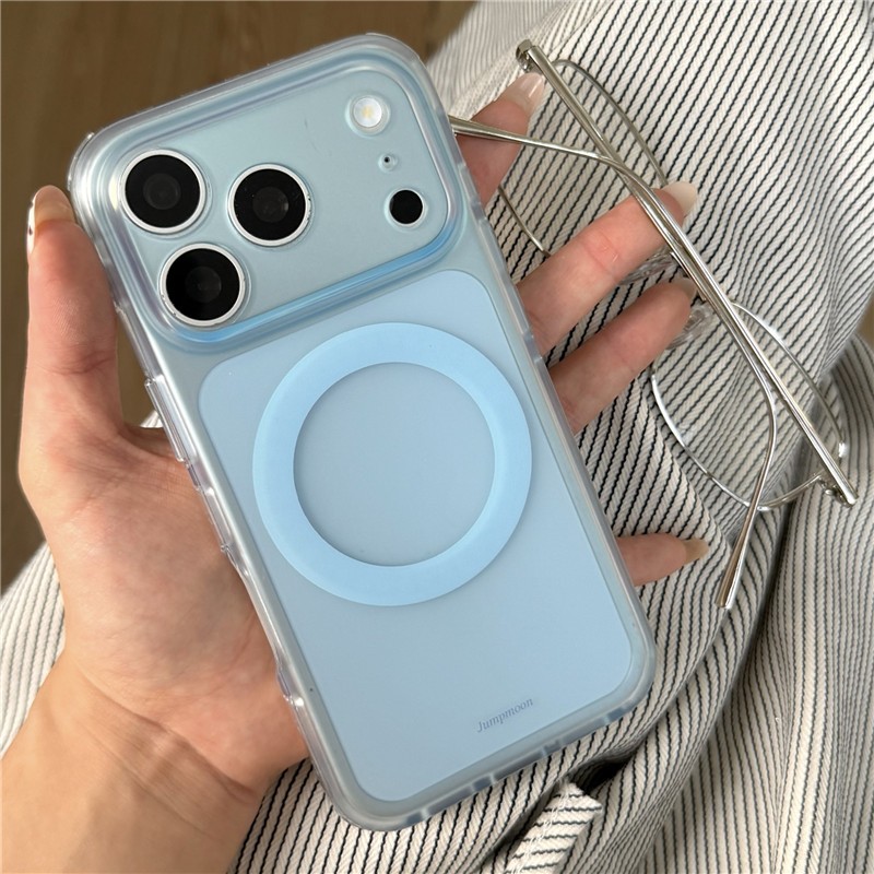 IPhone 17 Pro Max Lỗ mịn thiết kế đơn giản bột trong suốt họa tiết màu tím Chất liệu TPU xử lý IMD Vỏ điện thoại