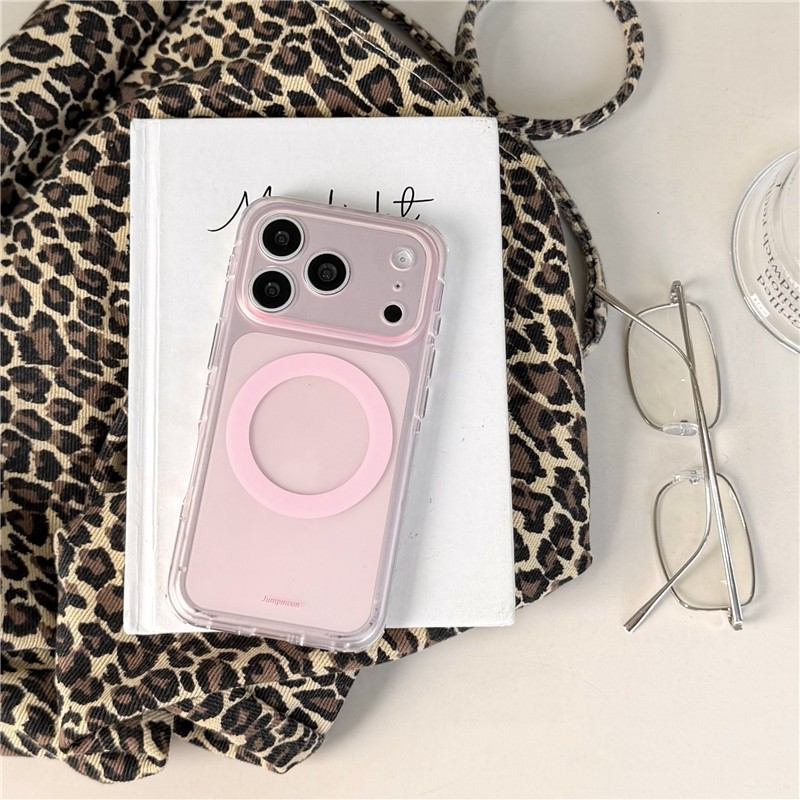 IPhone 17 Pro Max Lỗ mịn thiết kế đơn giản bột trong suốt họa tiết màu tím Chất liệu TPU xử lý IMD Vỏ điện thoại
