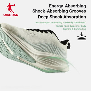Giày chạy bộ nhẹ Qiaodan Wind Speed dành cho nữ QXB022262222R