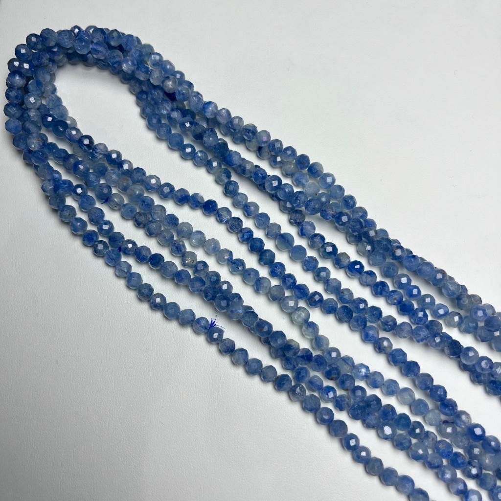 Vòng tay hạt tròn kyanite tự nhiên cao cấp, mặt nhiều vòng - Mang lại may mắn và năng lượng, phù hợp làm quà tặng nữ