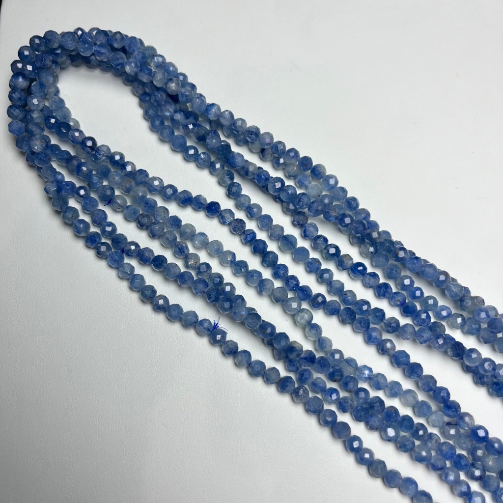 Vòng tay hạt tròn kyanite tự nhiên cao cấp, mặt nhiều vòng - Mang lại may mắn và năng lượng, phù hợp làm quà tặng nữ