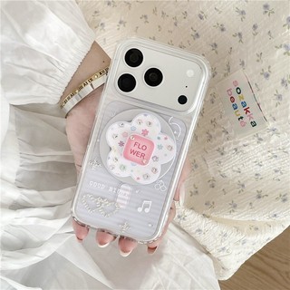 IPhone 17 Pro Max Flower dog stand pattern TPU Chất liệu IMD process phone case