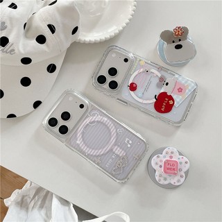 IPhone 17 Pro Max Flower dog stand pattern TPU Chất liệu IMD process phone case