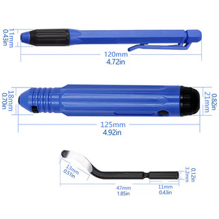 Burr Tẩy Cắt Tỉa Dao Cố Định Tay Cầm Bỏ Túi Cạp Lưỡi Deburring Đầu Cắt 3D Dụng Cụ Chế Biến Gỗ Dụng Cụ