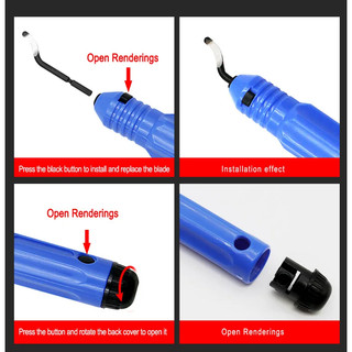Burr Tẩy Cắt Tỉa Dao Cố Định Tay Cầm Bỏ Túi Cạp Lưỡi Deburring Đầu Cắt 3D Dụng Cụ Chế Biến Gỗ Dụng Cụ
