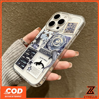 Thích hợp cho OPPO Reno16F 16Pro 15F 15ProMax 14F 14Pro 13F 13Pro 12F 12Pro 11F 11Pro 10Pro 8T 8Z 7Z Reno8 Reno5 Reno4 Điện thoại TPU hấp thụ sốc xoáy cá mập đại dương thời trang