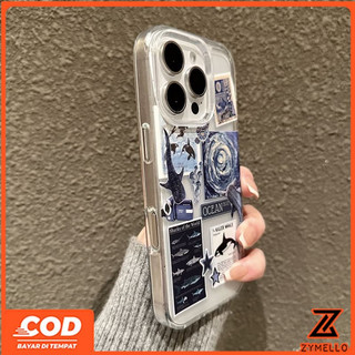 Thích hợp cho OPPO Reno16F 16Pro 15F 15ProMax 14F 14Pro 13F 13Pro 12F 12Pro 11F 11Pro 10Pro 8T 8Z 7Z Reno8 Reno5 Reno4 Điện thoại TPU hấp thụ sốc xoáy cá mập đại dương thời trang