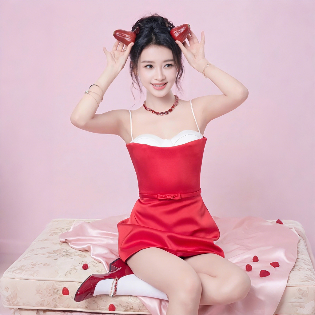 Váy mini ôm eo màu sắc tương phản phong cách Hàn Quốc ngọt ngào cho mùa hè