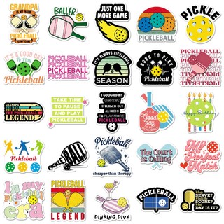 Bộ 50 Pickleball Thể Thao Dán Hoạt Hình Graffiti DIY Sổ Lưu Niệm Hành Lý Laptop Xe Đạp Miếng Dán Đồ Chơi Trẻ Em