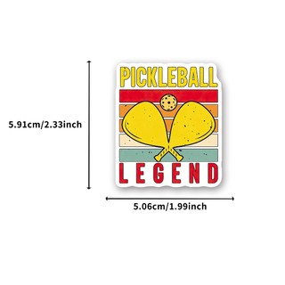 Bộ 50 Pickleball Thể Thao Dán Hoạt Hình Graffiti DIY Sổ Lưu Niệm Hành Lý Laptop Xe Đạp Miếng Dán Đồ Chơi Trẻ Em