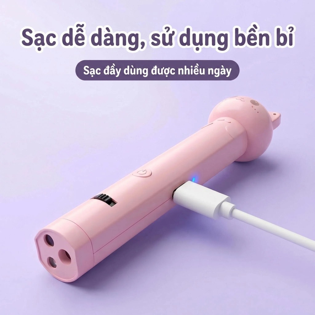 Đồ chơi Laser ba trong một có chức năng sạc USB, thích hợp cho mèo và chó
