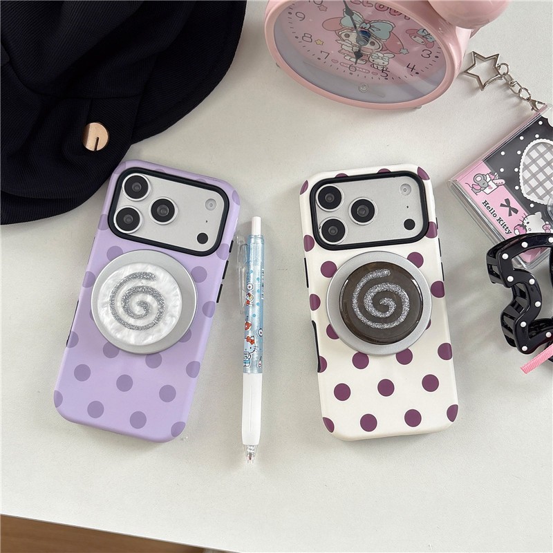 IPhone 17 Pro Max Dot Fish Roll pattern Vỏ điện thoại chất liệu PC
