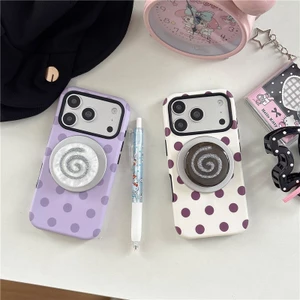 IPhone 17 Pro Max Dot Fish Roll pattern Vỏ điện thoại chất liệu PC
